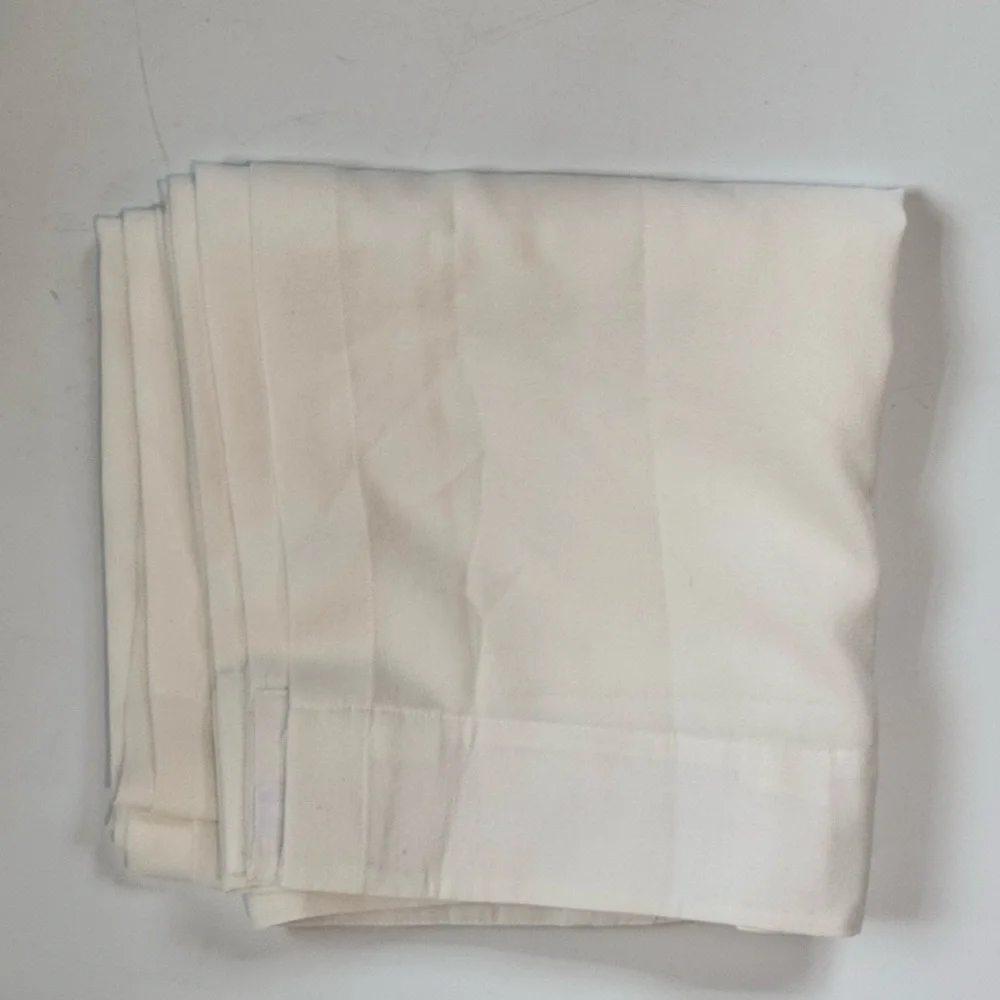 Set of 2 White Sheer Back Tab Curtain Panels 50”x110”